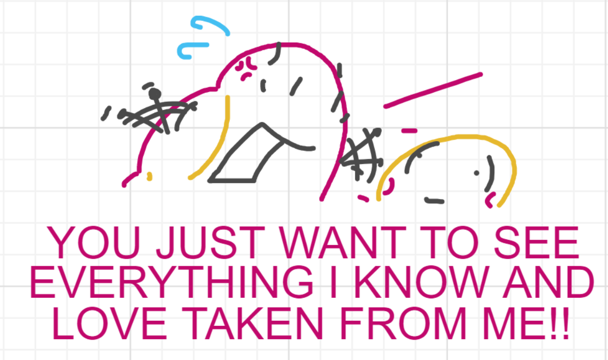 A panel from What's The Point, episode five of the Board Boards object show by Furretwalk/WalkingFurret.